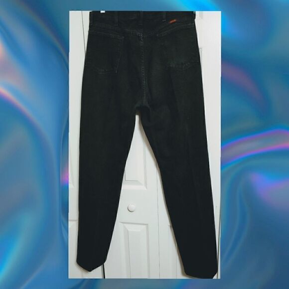 Men's Jeans by Rustler 36" by 32" in Black Straight Leg - Picture 2 of 7